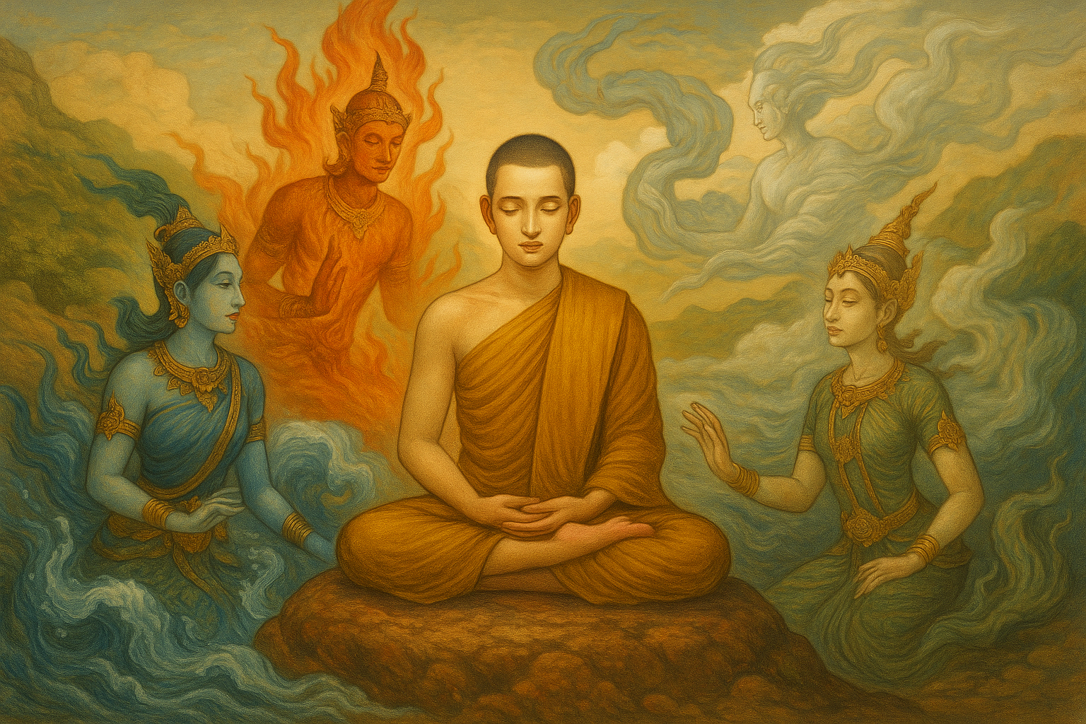 ฝึกจิตให้มั่นคงดั่งธาตุ: เคล็ดลับพระพุทธเจ้าสำหรับใจที่ไม่หวั่นไหว