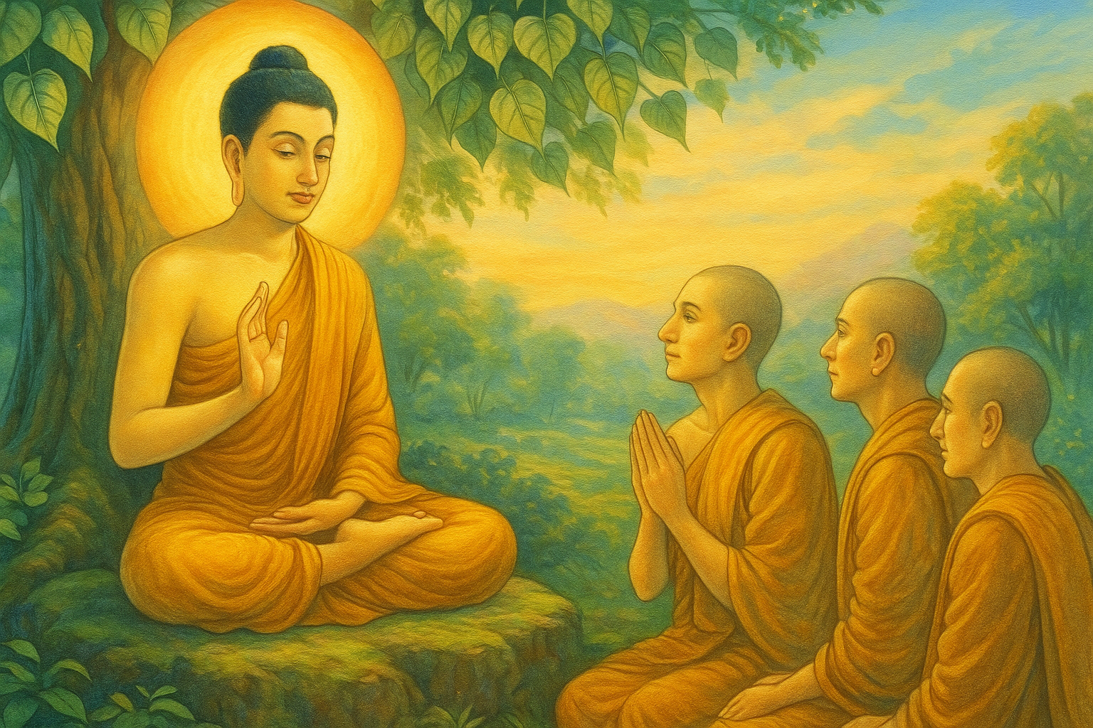กัลยาณมิตรในพุทธศาสนา พระพุทธเจ้าตรัสสอนภิกษุถึงหนทางอริยมรรคมีองค์แปด