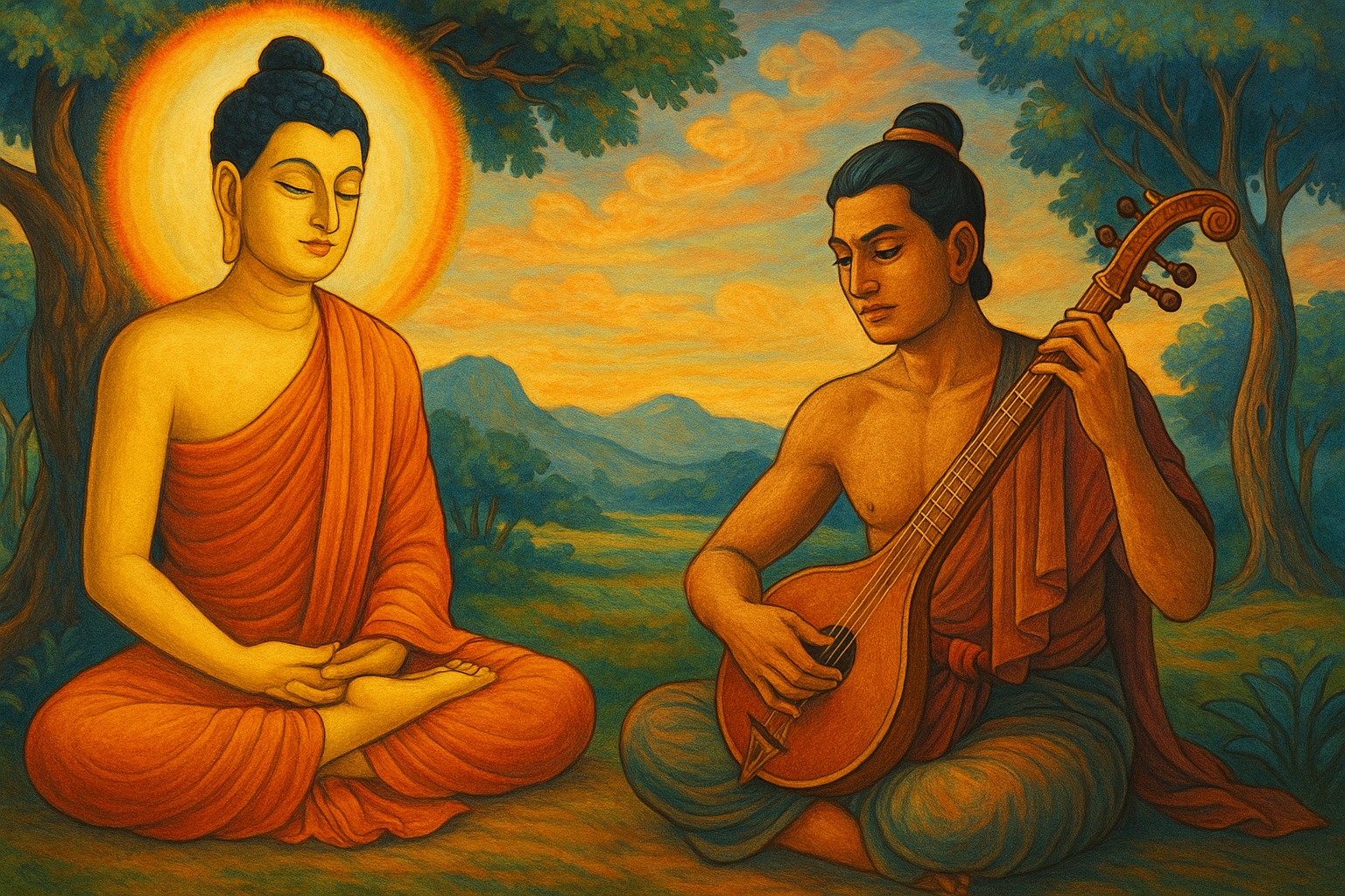 ความเพียรที่พอดี: หลักสายพิณสู่การปฏิบัติธรรมอย่างสมดุล