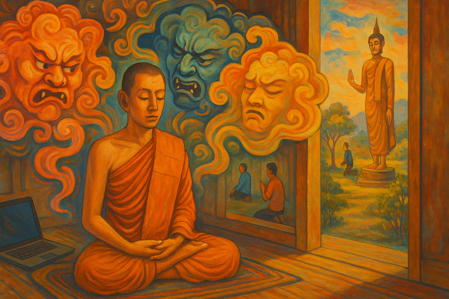 เคล็ดลับรักษาใจไม่ให้กิเลสครอบงำ ด้วยความเพียรเนืองนิจ